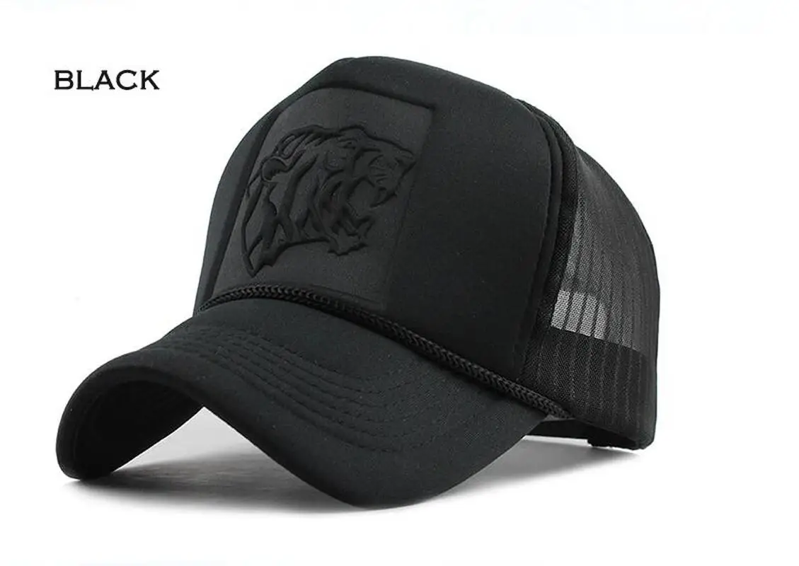 

2021 Hip Hop Black Leopard Print Curved Baseball Caps Summer Mesh Snapback Hats For Women Men Casquette Trucker Cap#XW06