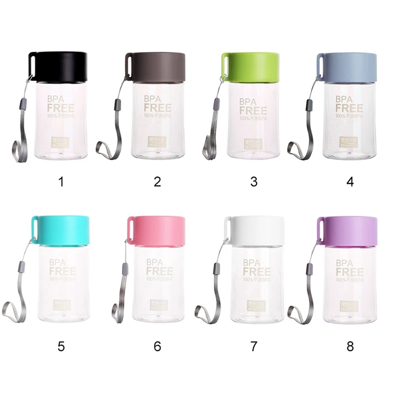 

NEW 150ml Water Bottle Leakproof Transparent Water Bottles Portable Small Water Bottles With Rope Students Outdoor Plastic Safe