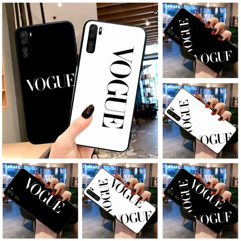 Новый Стильный чехол для телефона с надписью VOGUE DIY Huawei P40 P30 P20 lite Pro Mate 30 20 P Smart 2019