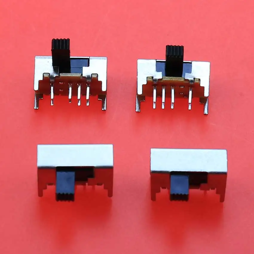10 шт. панель PCB 8 Pin 3 позиции 2P3T DP3T Слайдер переключатель Боковая ручка прямой