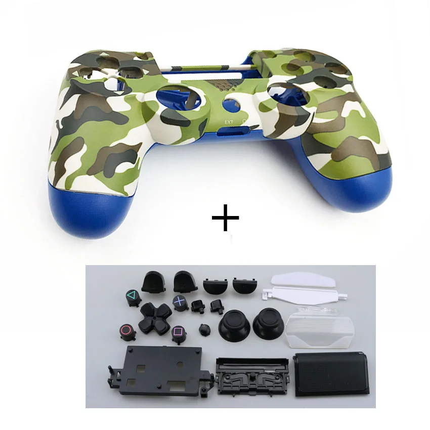 Q 1SET Buttons kit Screwdriver Screws Plastic Matte Front Back Hard Upper Housing Shell Case for Sony PS4 Pro Controller JDS-040 - Цвет: Q