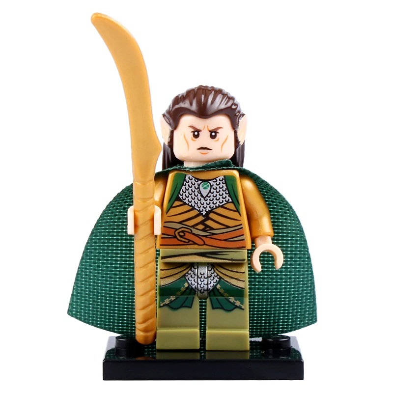 20 шт./лот Legoed Властелин колец фигурка Элронд эльф халдир Playmobil строительные блоки
