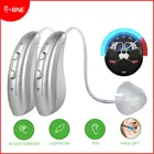 Цифровой перезаряжаемый слуховой аппарат, усилитель звука, слуховой аппарат для глухих людей, звуковой аппарат для пожилых людей, 1 пара