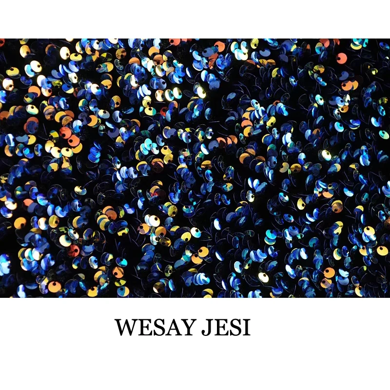 

WESAY JESI Women Fashion Sequins Mini Party Dress Square Collar Velvet Lady Dresses Sexy Bodycon Long Sleeve Sundress Vestido