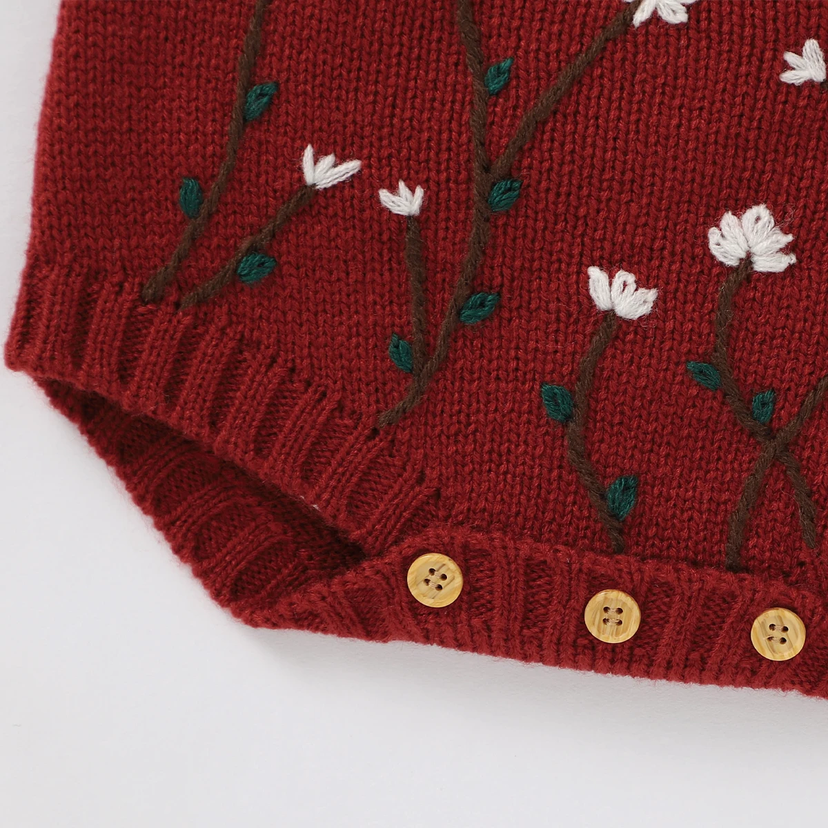 

Infant Newborn Baby Girl Clothes Fashion Suspender Jumpsuits Sweet Embroidered Knitted Triangle Wrapped Romper Spring Autumn