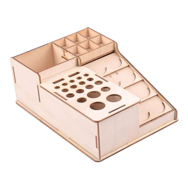 Деревянные разрисованные бутылки стойки Модель Органайзер эпоксидная коробка