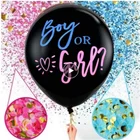 Шар латексный для мальчиков и девочек, 1 комплект, с конфетти, шарики для день рождения