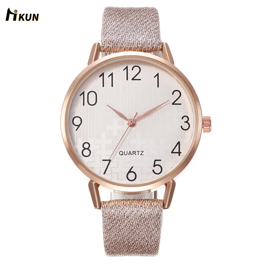 Ретро простые женские часы Laides повседневные кварцевые наручные многоцветные