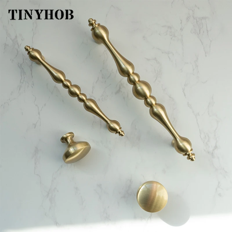 Американский Стиль Золотой ручки шкафа твердой латуни и комод/ящик выдвижной