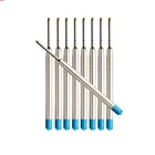 10 шт., стандартные шариковые ручки, наконечники, средние, подходят для всех типов синих и черных