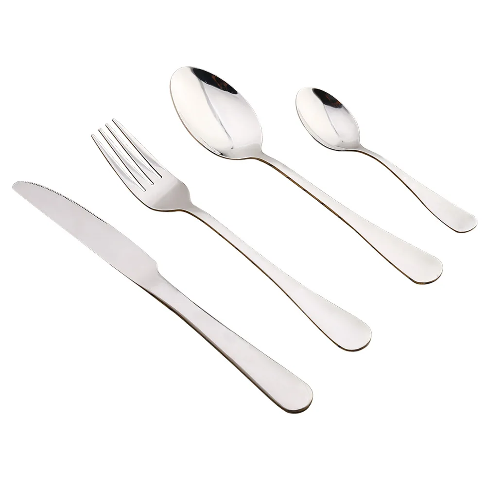 

Fashion Nordic Western Food Cutlery Set Colorful Stainless Steel Forks Steak Knives Spoons Tableware Set