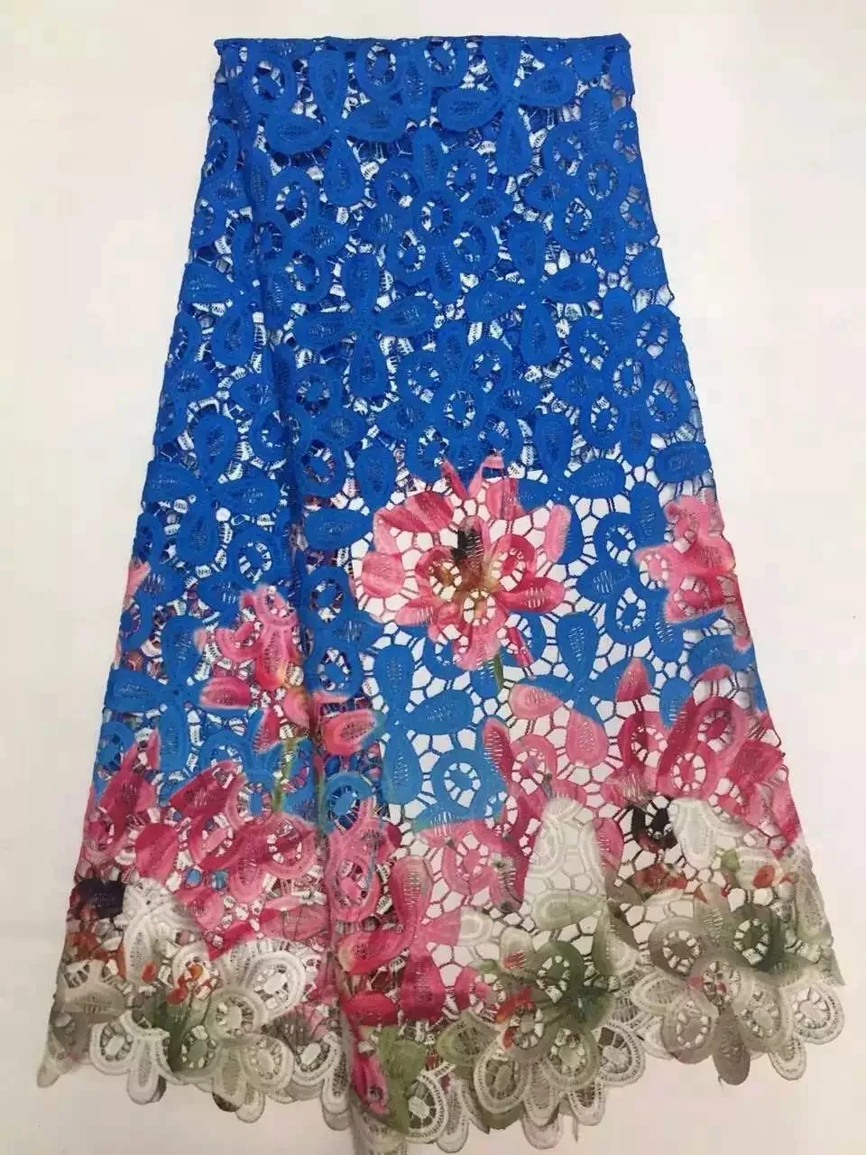 

Free shipping! High quality african lace fabrics for nigerian wedding dress.Latest African cord chemical lace fabric for 2016