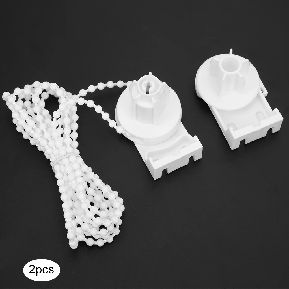 2 шт. 25 мм белый алюминиевый сердечник ролик слепой клатч Потяните бусины