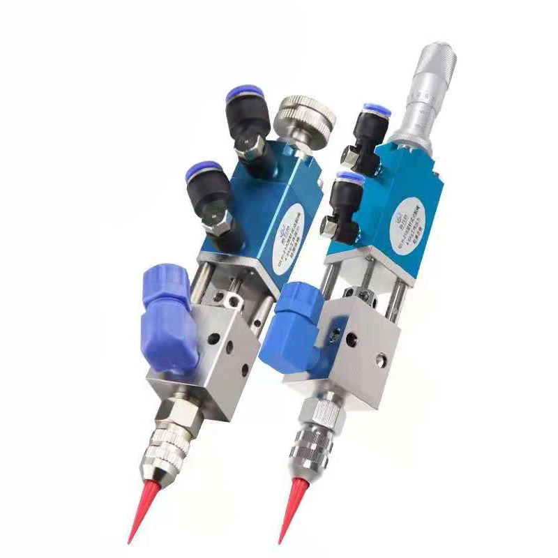 

Pneumatic UV Glue Dispenser Valve Precision Thimble Dispensing Valve