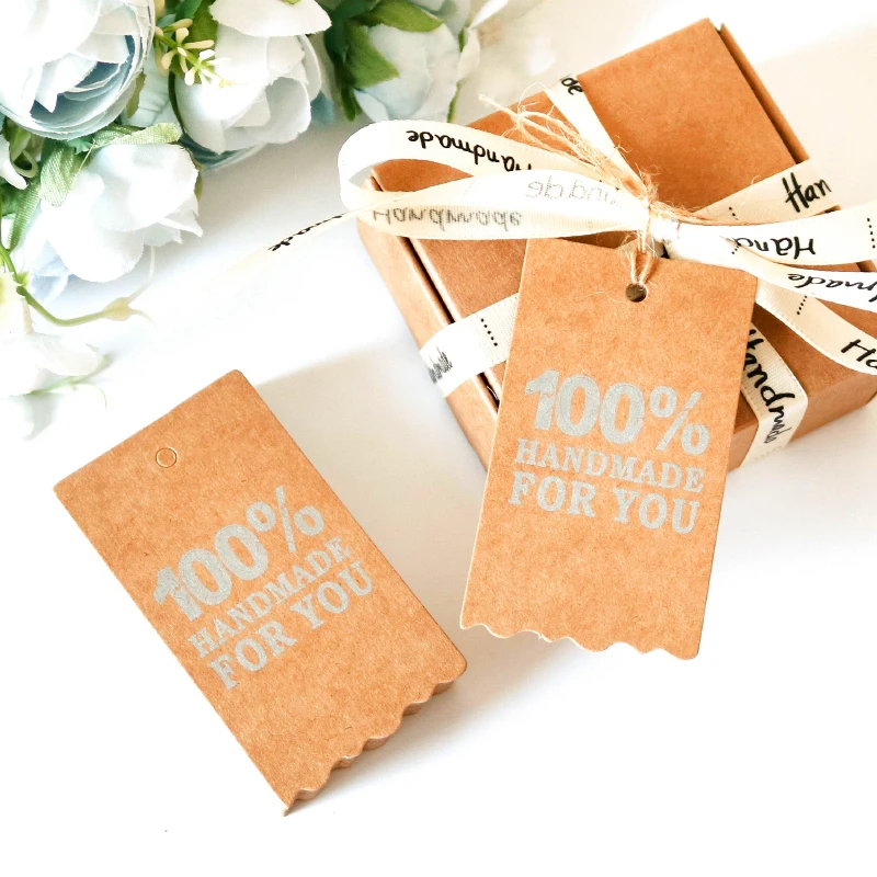 300 шт. ручной работы в стиле ретро ярлык для подарка своими руками Свадебная