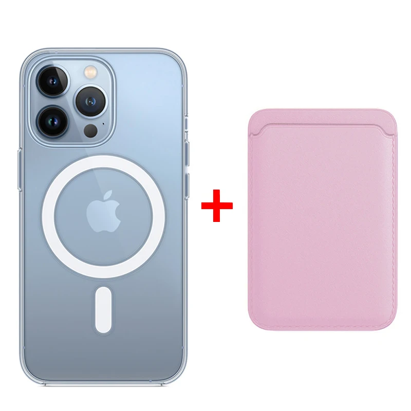

For Magsafe Magnetic Wireless Charging Case For iPhone 13 11 12 Pro MAX mini XS MAX XR X 8 7 Plus SE 2020 Magnetic Card Holder