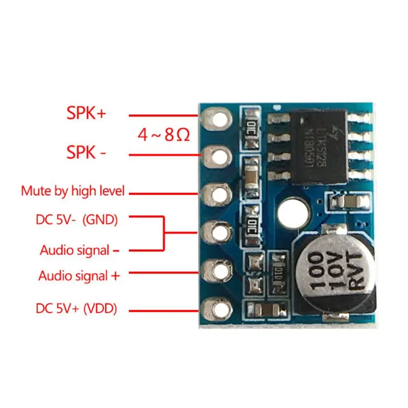 XY SP5W 5128 плата цифрового усилителя класс D 5 Вт фотомодуль|Запасные части| |