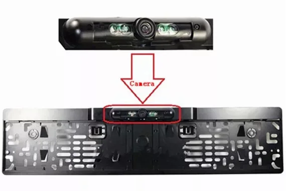 Рамка номерного знака европейского стандарта камера заднего вида рамка ночного