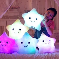 novelty cute pink luminous pillow stars light led novelty lamp nightlight led light toys gift for girl kids christmas birthday