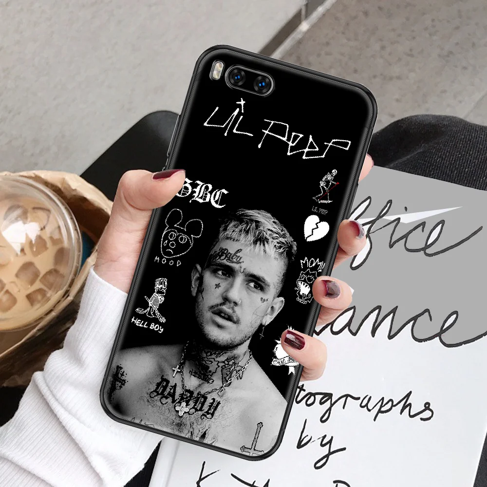 Чехол для телефона rapper lil peep Xiaomi Mi Note 8 9 10 11 9T 10T A3 Lite Pro Ультрачерный силиконовый