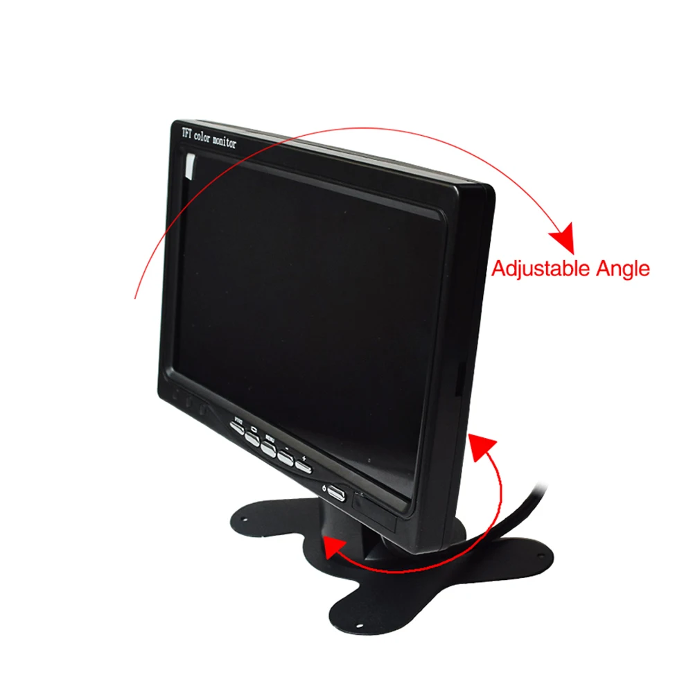 

Support Car Reversing 800x480 7 inch VGA AV color lcd TFT TV Monitor with audio