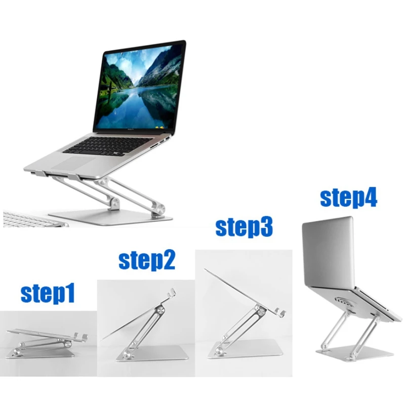 

Aluminum Alloy Laptop Stand, Lifting Stand, Adjustable At Any Angle, Ergonomic Computer Stand