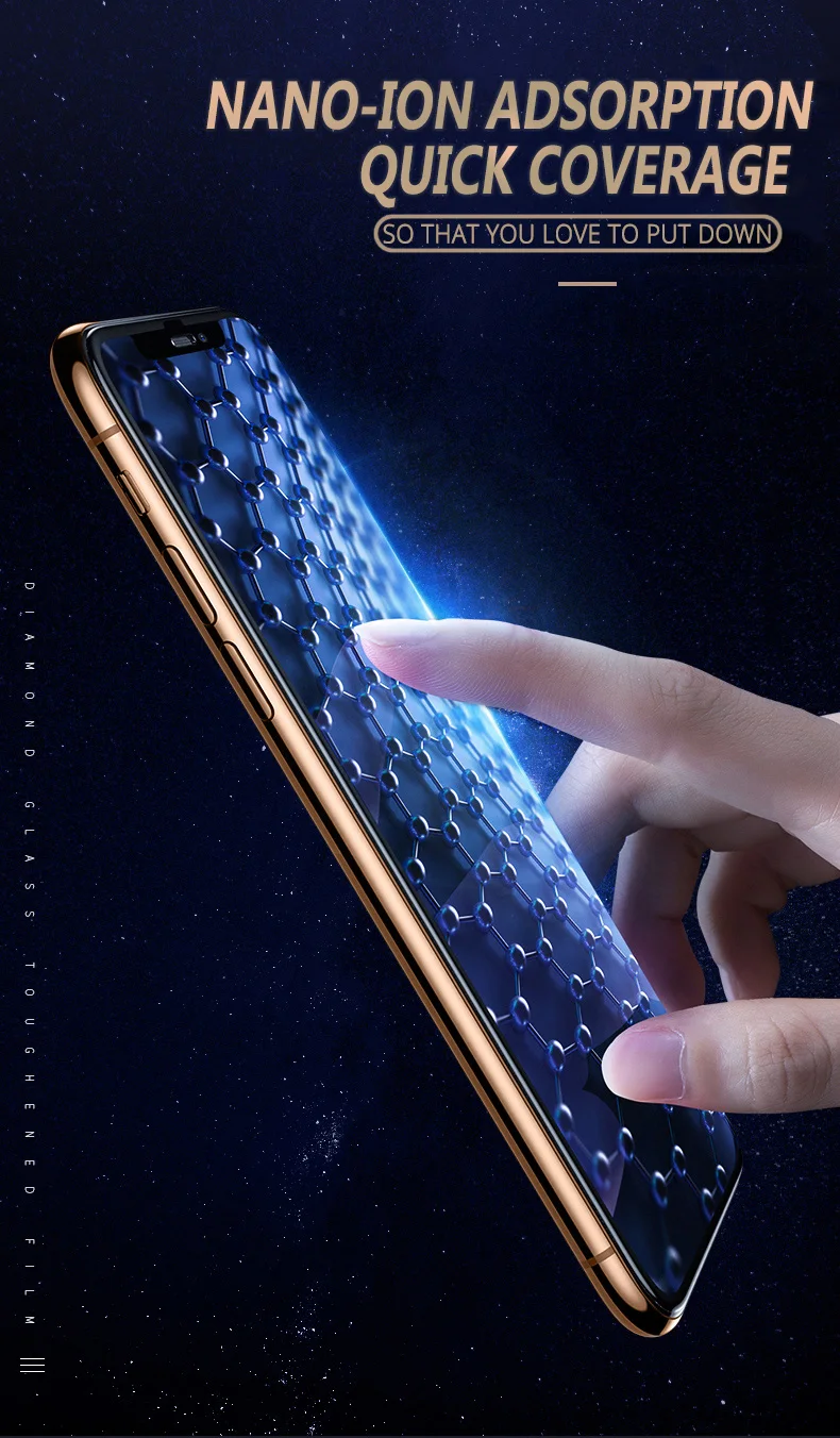 Закаленное стекло для iPhone 11 Pro 6 6s 7 8 Plus X Xs Max XR защитное стекло на экран протектор 10D изогнутые края