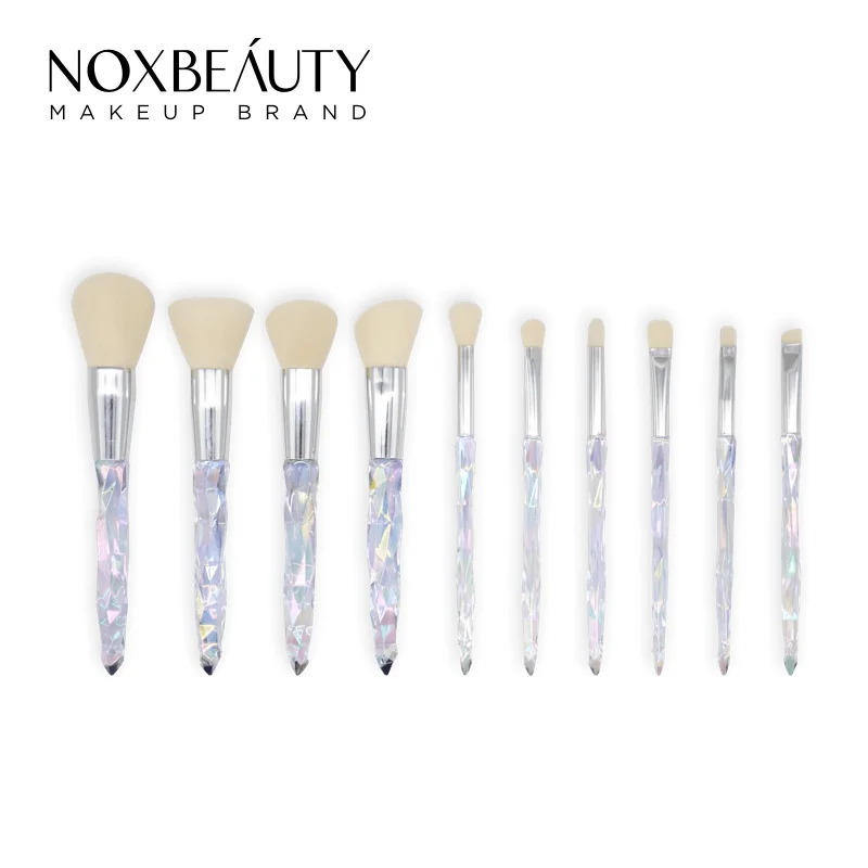 

Free Shipping NOXBEAUTY 10 PCS/Set Makeup Brushes Set Make Up Brushes Kit Foundation Powder Blush Eye Shadows Makeup Brushes