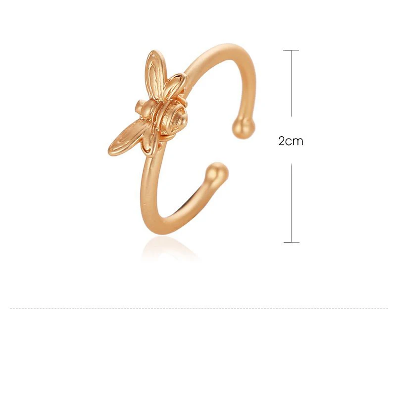 Унисекс цвета: золотистый серебристый Цвет Милая Божья коровка палец кольца для
