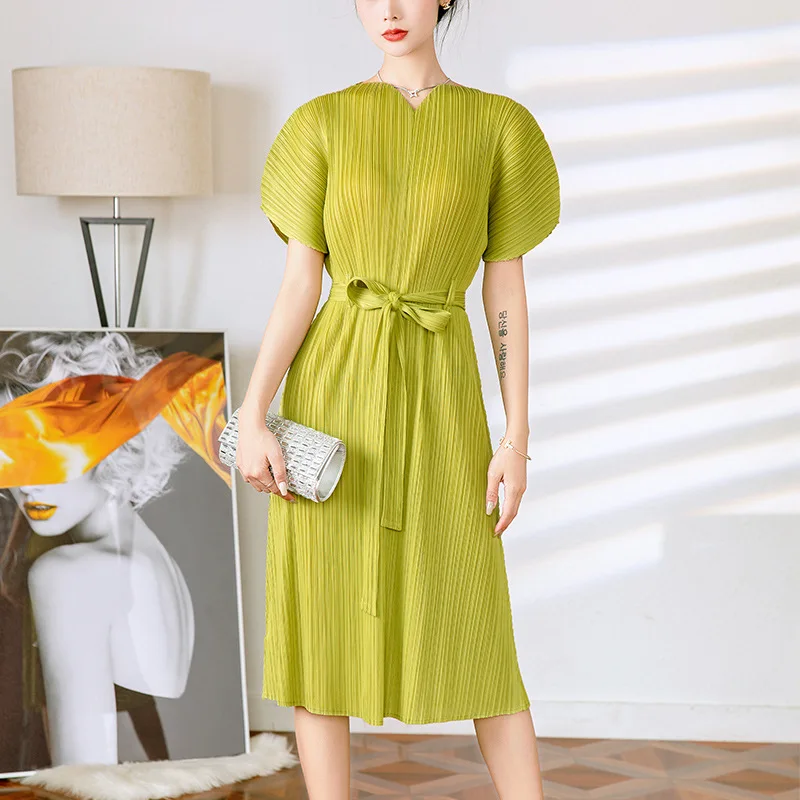 Женское платье миди с коротким рукавом кружевной облегающий наряд весна-лето |