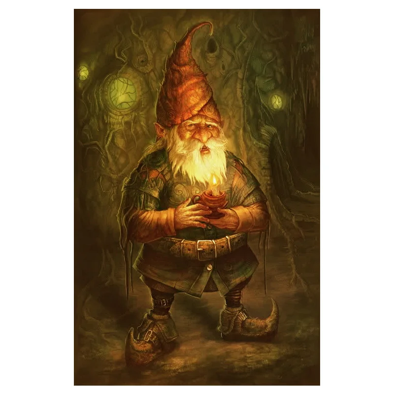 

DIY Full Square Diamond Painting Gnome Cross Stitch Diamond Painting Cartoon Rhinestone Picture Christmas Decorations for Home
