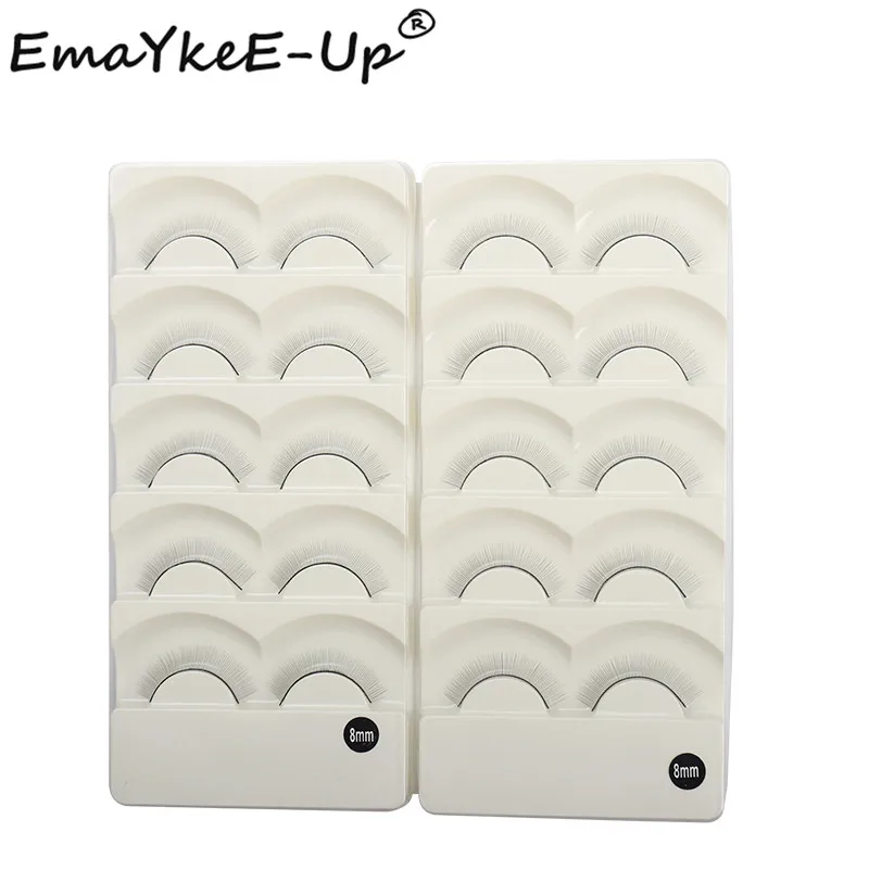 1000 шт. индивидуальные натуральные накладные ресницы для обучения наращиванию