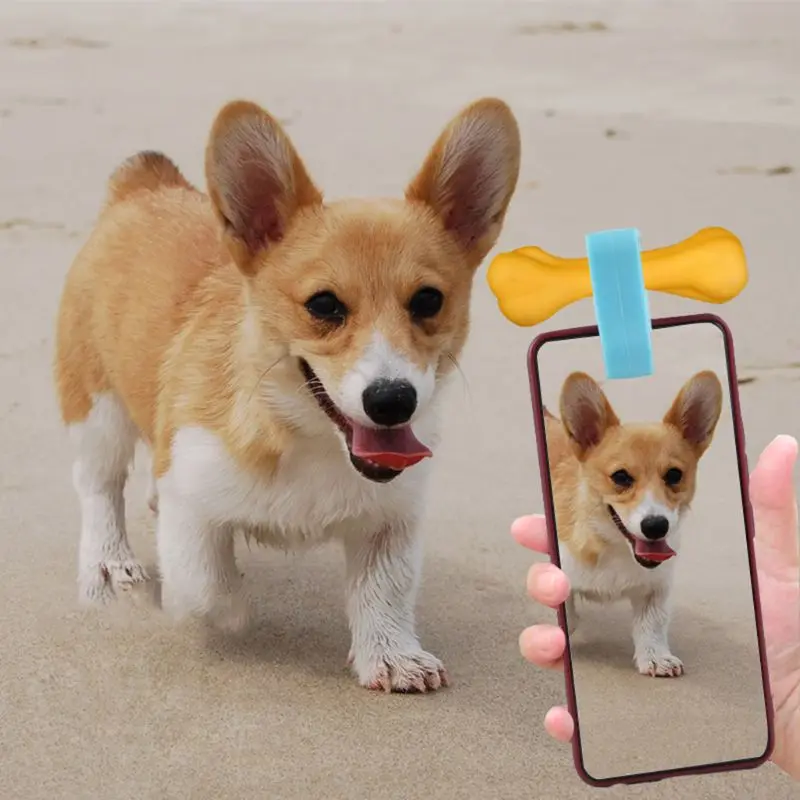 

Зажим для селфи для домашних животных собака кошка фотография сфотографировать тренировочный инструмент зажим для телефона игрушка для до...