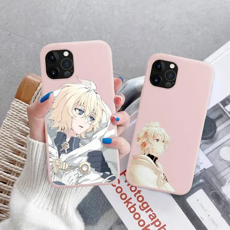 

Seraph of the end Phone Case Soft Solid Color for iPhone 11 12 13 mini pro XS MAX 8 7 6 6S Plus X XR