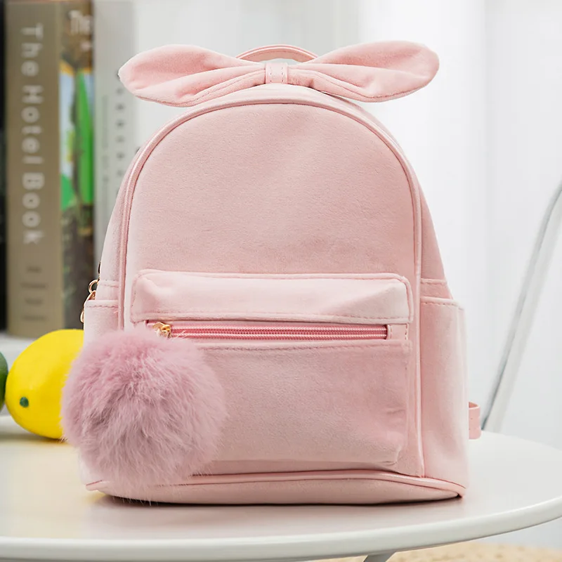Scione Women Soft Velvet Mini Backpacks Fashion Vintage Casual Cute Travel Shoulder Bags Girls High Quality Simple Solid Bagpack |