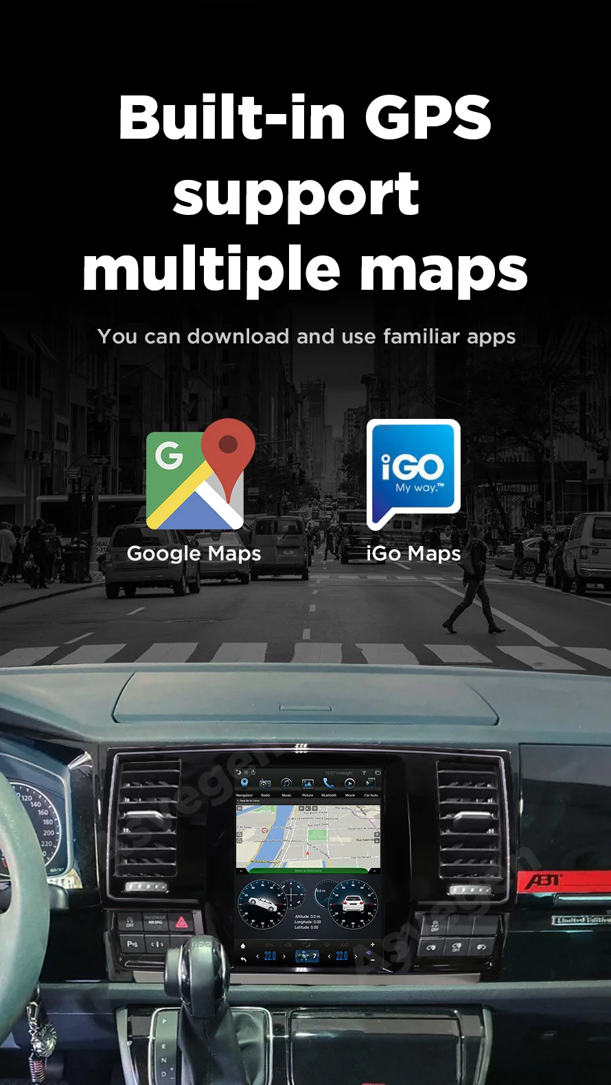 Android 8,1 автомобильный мультимедийный плеер для Volkswagen T6 Ram 4G+ 64G 9,7 дюймов автомобильный стерео gps навигатор видео плеер