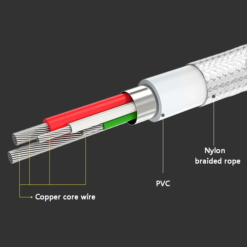 Cafele Micro USB кабель 2A Быстрая зарядка нейлоновый переплет Usb строка данных для Xiaomi Mi9