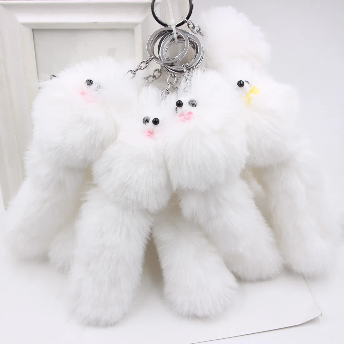 

plush small fox pendant girl cute lovely little mouse Tassel bag pendant keychain charm female lady plush toy girl gift men