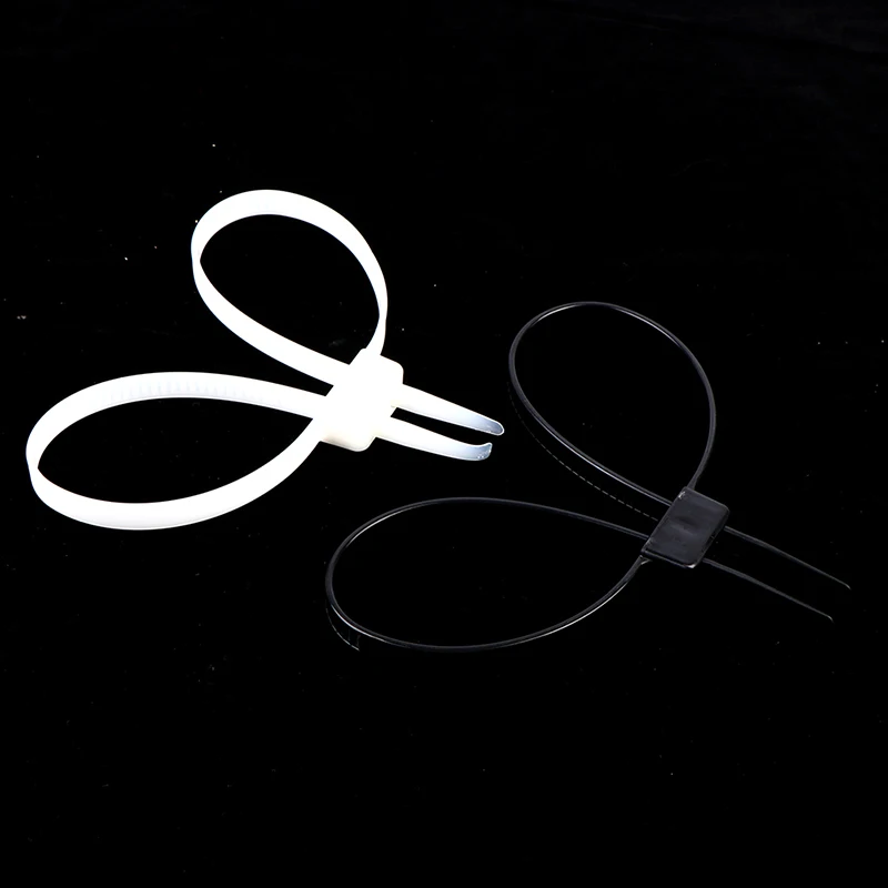 1 шт. одноразовые двойные гибкие пластиковые кабельные стяжки | Строительство и