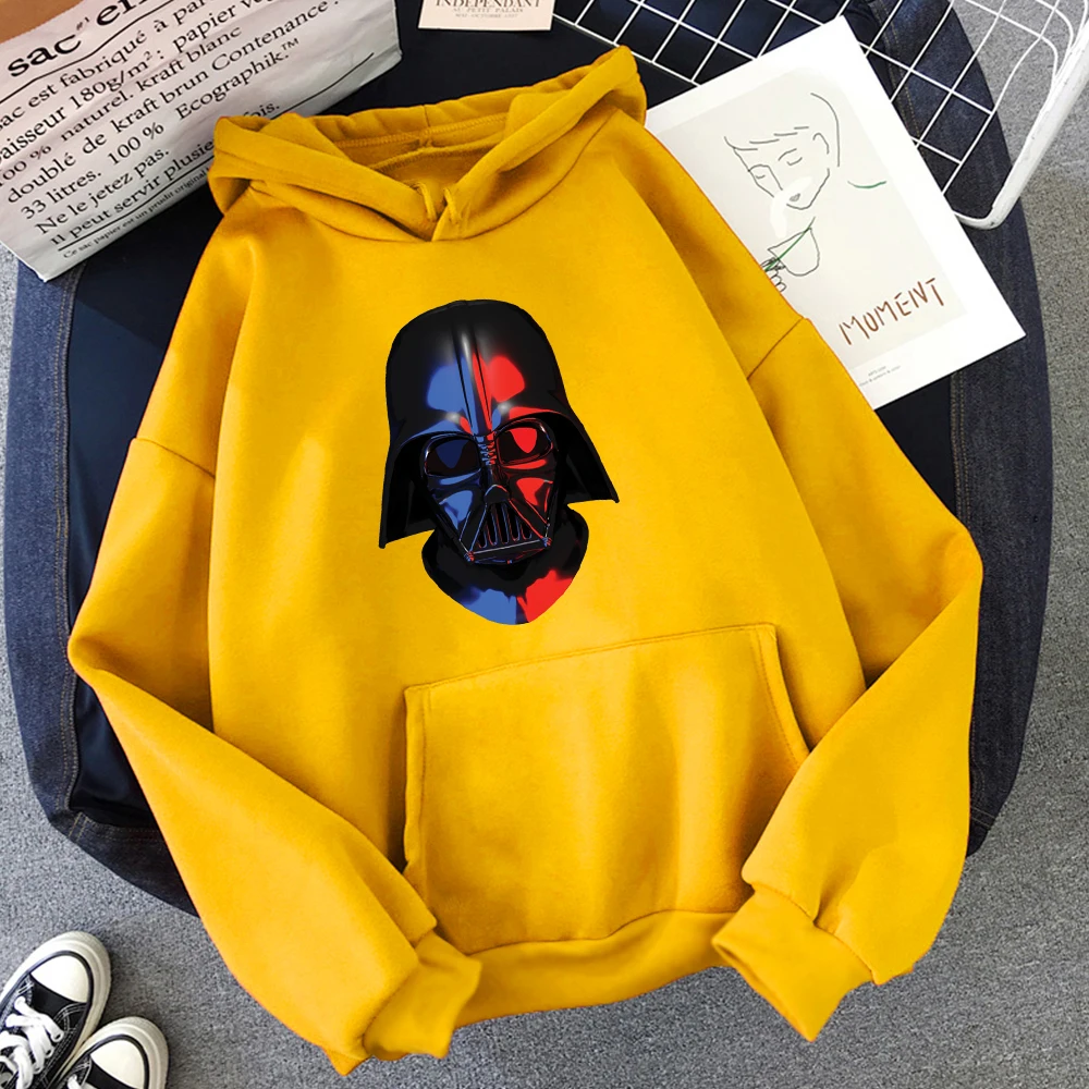 

2022 Fall Fleece Casual Hoodie Fashion Men's Star Wars Darth Vader Hooded Disney Cartoon Funny Casual Sweatshirt