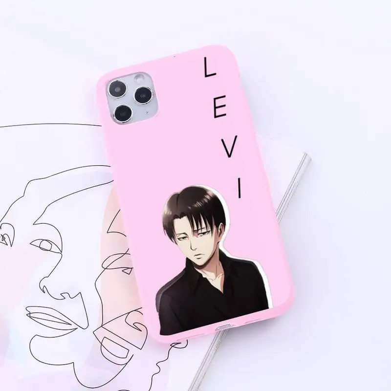 

Attack on Titan Phone Case Candy Color for iPhone 6 7 8 11 12 s mini pro X XS XR MAX Plus