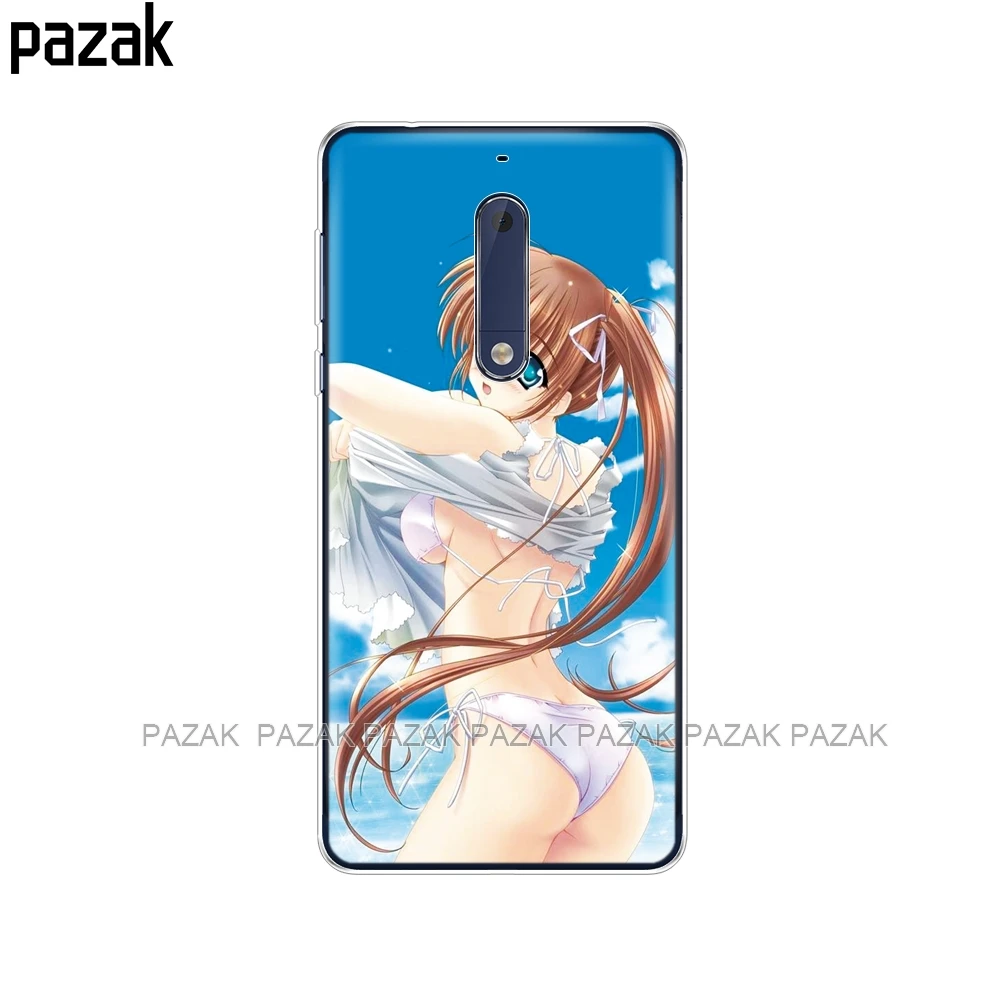 Силиконовый чехол для Nokia 1 2 3 5 plus 2018 мягкая задняя крышка из ТПУ противоударный