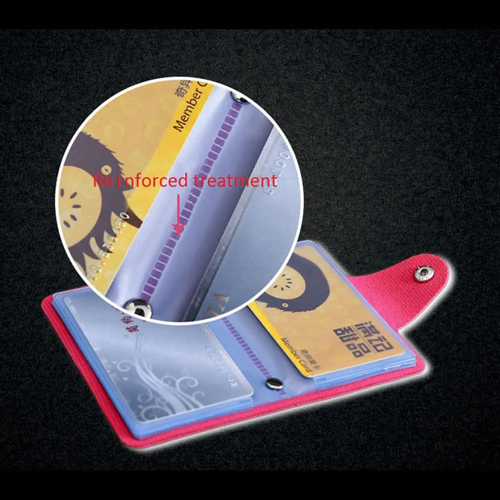 1 Piece Pu Leather Fashion PU Business Card Holder Organizer Hasp Men Women Bank Credit Bag ID Wallet | Багаж и сумки