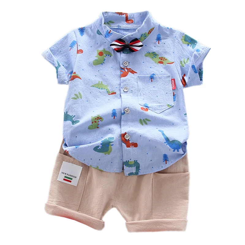 Костюм Джентльмена с цветочным рисунком для маленьких мальчиков рубашка