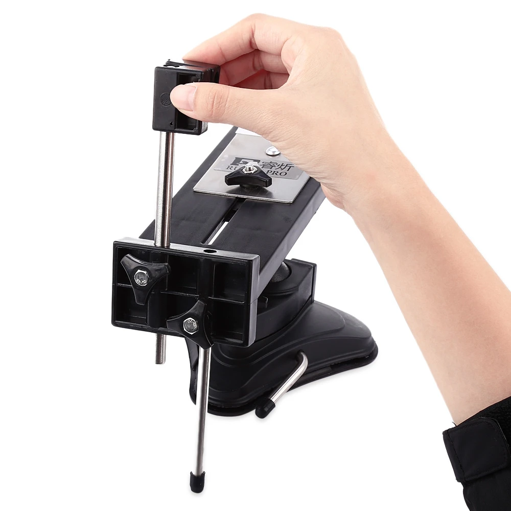 

Rapid Fixed Angle Knife Sharpener Kitchen Grinder Tool Kit with 4 Whetstone