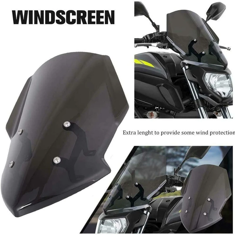 

Мотоциклетные ветровое стекло дефлектор с кронштейном для YAMAHA MT-07 FZ-07 FZ07 MT 07 2018-2020