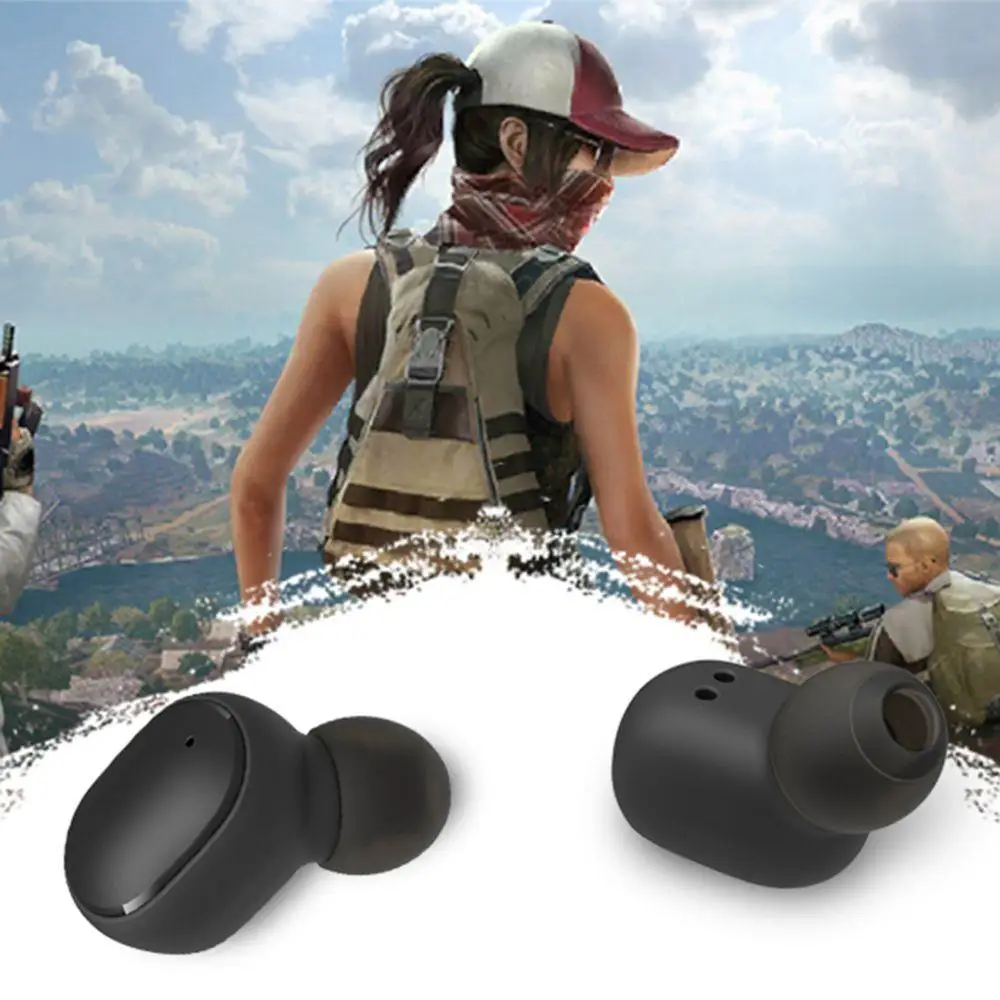 E6S TWS Беспроводная Bluetooth V5.0 гарнитура Водонепроницаемая кнопка управления