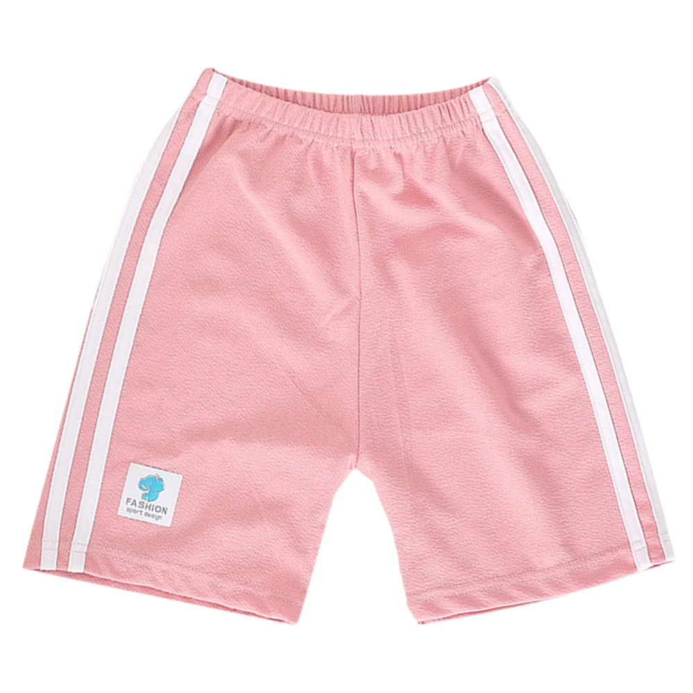 

Children's Clothes Solid Shorts Summer Kids Clothing Boys Girls Shorts Striped Elastic Waist Casual Shorts for Kids
