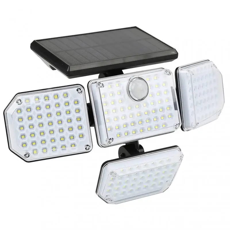 

4 Heads PIR Motion Sensor Solar Wall Light Outdoor LED Solar Lamp Spotlights Waterproof Garden Courtyard Landscape Street Light