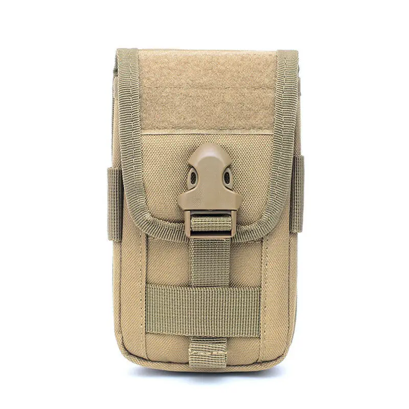 Уличный Тактический поясной кошелек Molle для мужчин черный чехол удостоверения